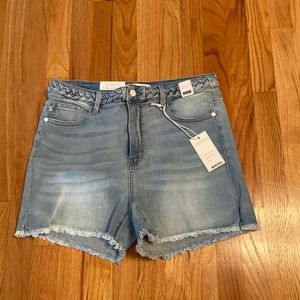 Judy Blue XL braided waist shorts